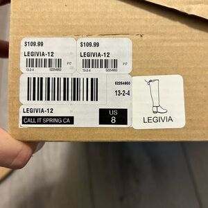 Ladies suede knee high boots